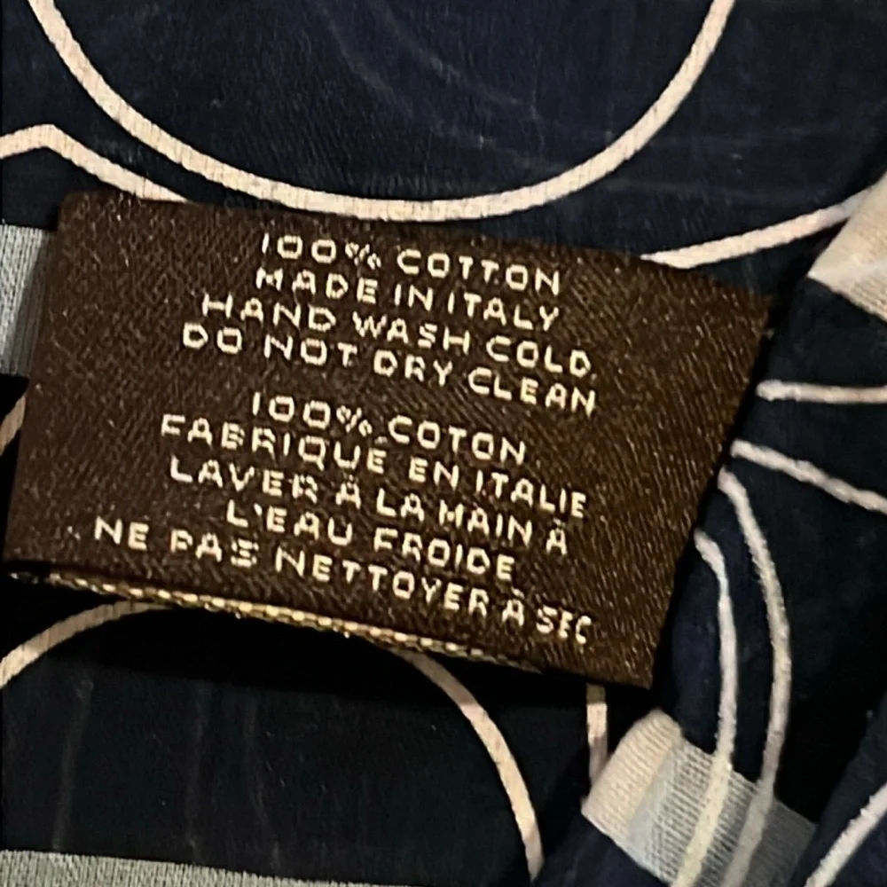 Coach signature cotton scarf 68” x 14” - Picture 4 of 4
